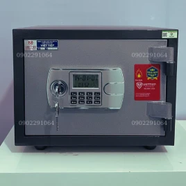 Két Sắt Mini Việt Tiệp KW39E: An Toàn Chống Cháy, Khóa Điện Tử Đổi Mã