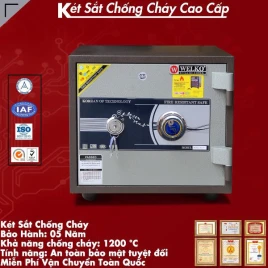 Két Sắt Welko KCC60: Khóa Cơ An Toàn, Chống Cháy, Bảo Hành 5 Năm