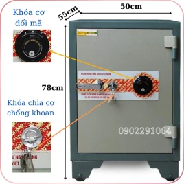 Két Sắt Ngân Hàng BEMC K90 SB2 Khóa Cơ Đổi Mã Chống Cháy Bảo Mật Cao