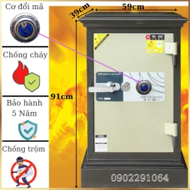Két Sắt Ngân Hàng Trusafe C74DM Chống Cháy Thép 2 Lớp Chính Hãng Hàn Quốc