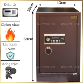 Két sắt BOFA BGX5 D163: Thép cao cấp, Chống trộm, Khóa điện tử an toàn