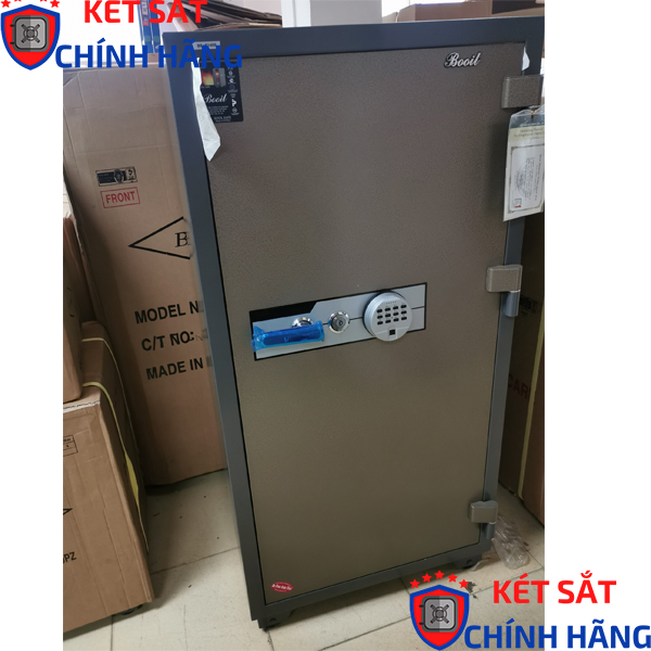 Két Sắt Chống Cháy Booil BS-F1400 Hàn Quốc, Khóa Vân Tay Điện Tử, Thép 2 Lớp