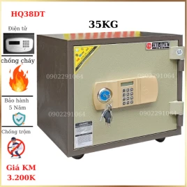 Két Sắt Trusafe HQ38DT - Thép Đúc Chống Cháy, Khóa Điện Tử Đổi Mã Dễ Dàng