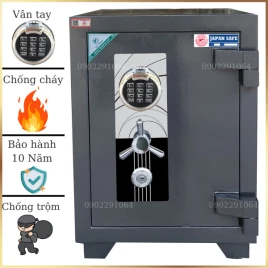Két sắt Việt Nhật JP60FE: Chống Cháy, Chống Trộm, Vân Tay, Bảo Hành 10 Năm