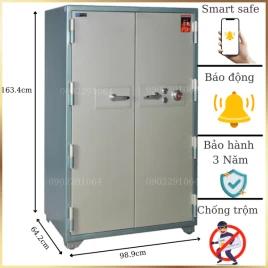 Két Sắt Thông Minh Hòa Phát SS500K2C1 Báo Động Chống Cháy Hiệu Quả
