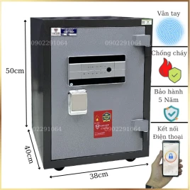 Két Sắt Việt Tiệp KW52FE: Chống Cháy, Vân Tay, Kết Nối Điện Thoại, An Toàn Tối Ưu