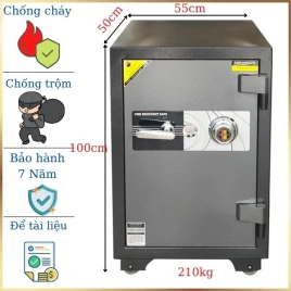 Két sắt chống cháy TOKYO TKO1000 khóa cơ đổi mã, chất liệu đúc đặc