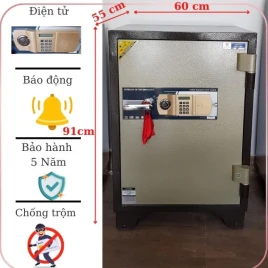 Két Sắt Việt Tiệp KW915E Điện Tử Chống Cháy, Thép Đúc An Toàn 5 Năm