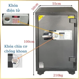Két Sắt Điện Tử TOKYO TKO1000E Chống Cháy, Khóa Nhật Bảo Hành 7 Năm