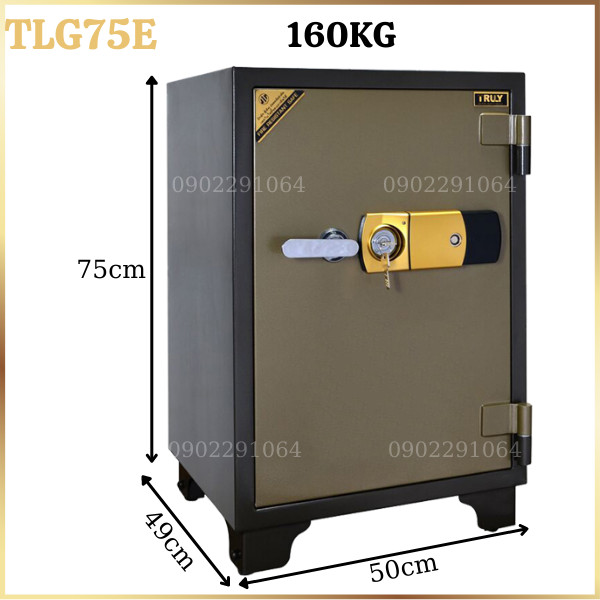 Két Sắt Truly Gold TLG75E Điện Tử - Chất Liệu Vàng, Bảo Hành 5 Năm