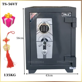 Két Sắt Truly TS56VT Vân Tay Chống Cháy Thép Đúc 12 Ly Chính Hãng