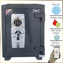 Két sắt Truly TS67FE Vân Tay, Thép Đúc 12 Ly, Chống Cháy, Bảo Hành 5 Năm