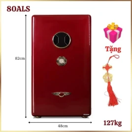 Két Sắt Vân Tay Aifeibao HK-A1D-80ALS: An Toàn, Chống Trộm, Đỏ Sang Trọng