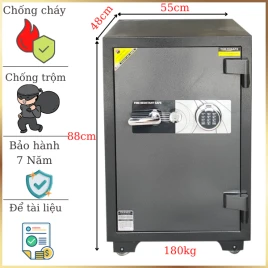 Két Sắt Chống Cháy Tokyo TKO88F Vân Tay Điện Tử Cao Cấp Nhật Bản