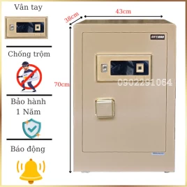 Két Sắt AifeiBao HK-MD-70BL Chống Trộm Cao Cấp, Mở Vân Tay, Thép Bền