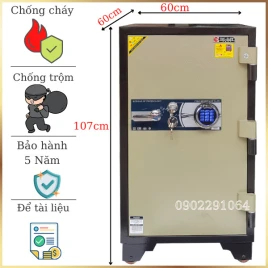 Két Sắt Vân Tay Điện Tử Trusafe F220VTDT - Thép Đúc Chống Cháy, Bảo Mật Cao