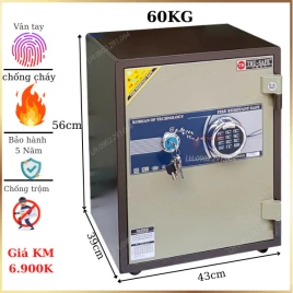Két Sắt Vân Tay Trusafe W55HQ Hàn Quốc Chống Cháy Chống Trộm Hiệu Quả