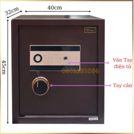 Két Sắt Vân Tay Điện Tử BOFA D145FE - Thép Nguyên Khối, An Toàn Cao
