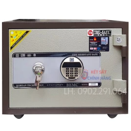 Két Sắt Vân Tay TRusafe HQ80VTDT Chống Cháy, An Toàn Bằng Thép Đúc Hàn Quốc
