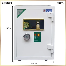 Két Sắt Vân Tay Việt Nhật VN66VT Trắng - Bảo Mật Cao, Chống Cháy