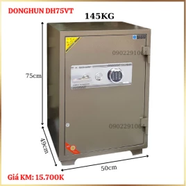 Két Sắt Vân Tay Donghun DH75VT - Thép Đúc Chống Cháy Nổ, Bảo Mật Tối Ưu