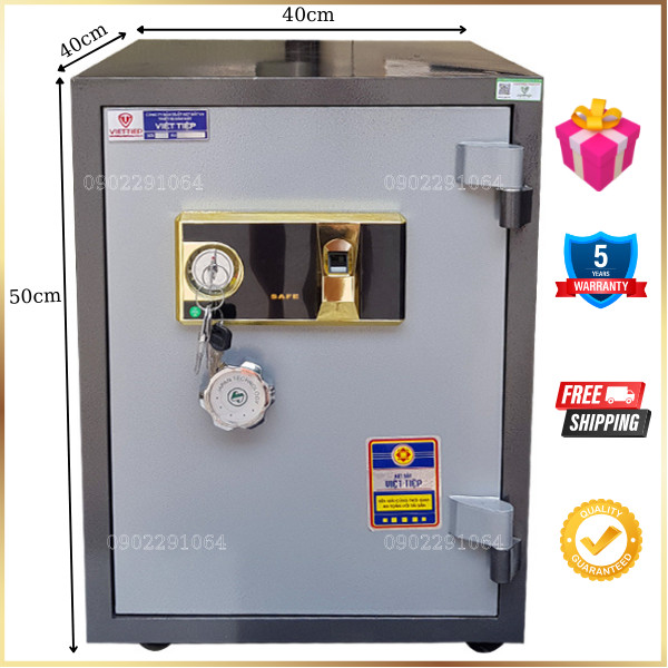 Két Sắt Vân Tay Việt Tiệp KW50VT Chống Cháy, Bảo Mật Cao, Bảo Hành 5 Năm