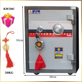 Két Sắt Việt Tiệp KW50C Khóa Cơ - Chống Cháy, Thép 2 Lớp Bảo Hành 5 Năm