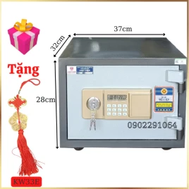 Két Sắt Việt Tiệp Mini KW33E Chống Cháy, Chống Trộm, Thép Cao Cấp, Bảo Hành 5 Năm