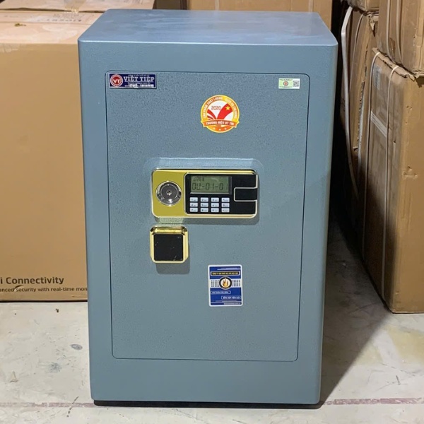 Két Sắt Việt Tiệp VE100 Điện Tử: Chống Cháy, Chống Trộm, Thép Tấm, Bảo Hành 5 Năm