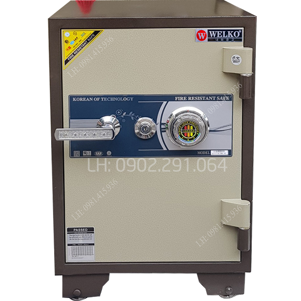Két Sắt Welko KCC110KC Chống Cháy Thép Không Gỉ An Toàn Tuyệt Đối Cho Gia Đình