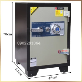 Két Sắt Welko KCC120ĐM Chống Cháy, Đổi Mã An Toàn - Thép 2 Lớp