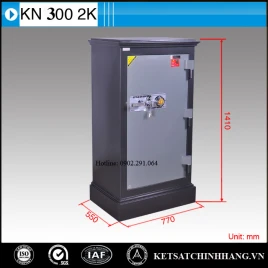 Két Sắt Chống Cháy Welko KN300 K2C1 - Thép Cao Cấp, Bảo Hành 3 Năm