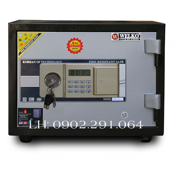 Két sắt điện tử Welko KS80ĐT - Thép đúc 2 lớp chống cháy an toàn cao