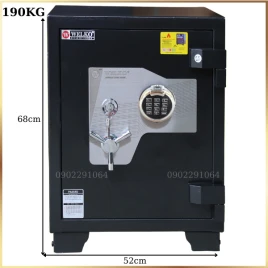 Két sắt Welko US68F Vân tay điện tử, Thép đúc, Chống cháy, Bảo hành 10 năm