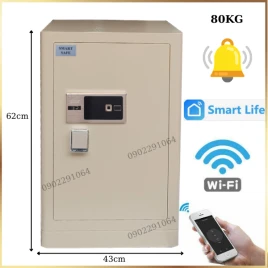 Két Sắt Smart Safe SM-60DP: Thép Nguyên Khối, Quản Lý Qua App, Bảo Hành 5 Năm