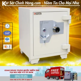 Két Sắt Chống Cháy Chống Trộm Welko US68DM - Thép Tấm 14 Ly