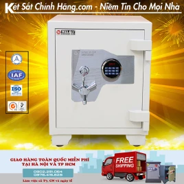 Két Sắt Welko US68DT: Chống Cháy Chống Trộm, Bảo Hành 10 Năm, Thép Dày