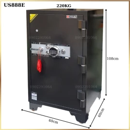 Két Sắt Welko US888E: Thép Nguyên Khối, Chống Cháy, Chống Trộm, Điện Tử